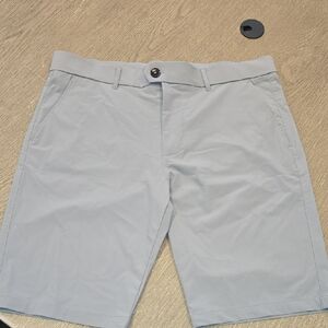 Greyson Gray Flat Front Shorts Casual Style
